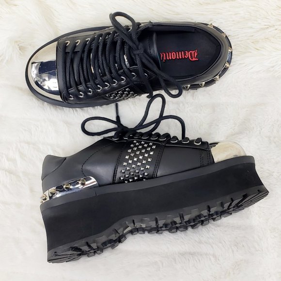 Demonia Gravedigger Unisex Oxdford Shoe